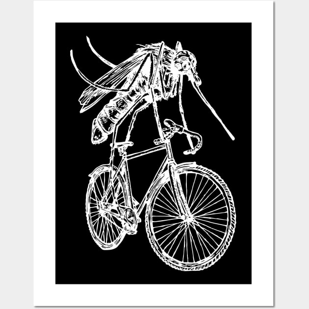 SEEMBO Mosquito Cycling Bicycle Bicycling Biker Biking Bike Wall Art by SEEMBO